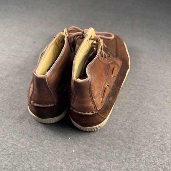 Polo Ralph Lauren Delmon Mens Brown Leather Suede Chukka Boots Size 10.5D - Picture 3 of 8